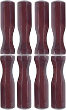 Soccer Table Handles, 5/8 inch Wooden Foosball Handle Grip, 8 Pack Mahogany
