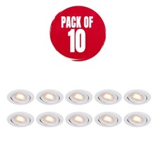 LAP LED Downlights Variable White Tilt Adjustable Dimmable 4W 420lm 10 Pack