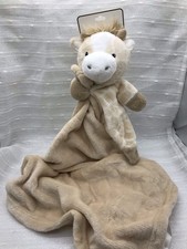 RZ By Rachel Zoe Tan Giraffe Baby Blanket Cuddly Friend Rattle Security Lovey