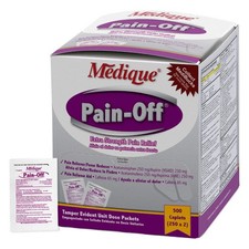 MEDIQUE 22813 Multi-Drug Pain/Fever Reducer,PK500 3NNU7