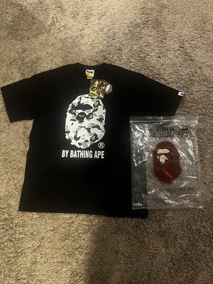 A Bathing Ape By Bathing Ape Black Ape Head Graphic T-Shirt Size M