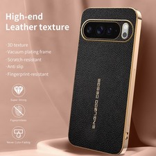 For Google Pixel 10 Pro XL, Luxury Litchi Texture PU Leather Hybrid Plated Case