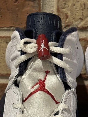 New 10 Nike Air Jordan 6 VI Retro Olympic White Navy Blue CT8529
