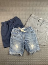 Lot Of 3 pairs of Boys Shorts Size 8, Denim, Chino Soft Waist