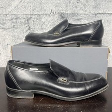 Bostonian Windsor Shoes Mens Size 11 Black Leather Dress Loafers Made In USA