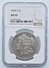 1904-S Morgan Silver Dollar NGC AU 53 - T462