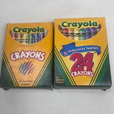 Vintage Crayola Crayon Lot 2002 16ct and 2006 24ct Binney Smith Hallmark USA