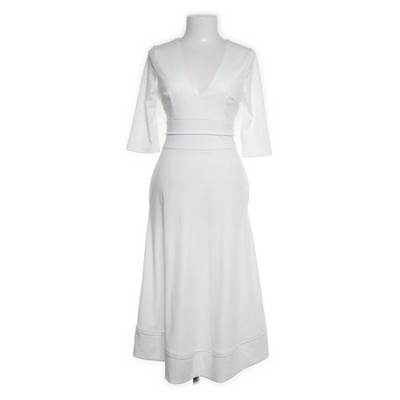 Maxikleid, Größe: S, Weiß, Elasthan/Polyester, Einfarbig, Damen #ZWL