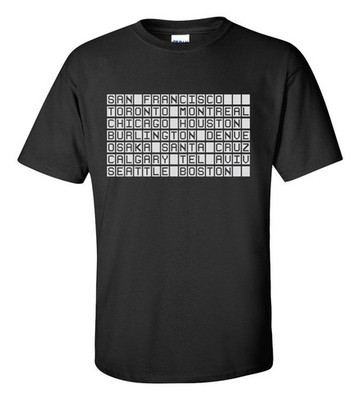 Cities T-shirt Urban Graphic Cotton Tee Travel Apparel Gift Idea