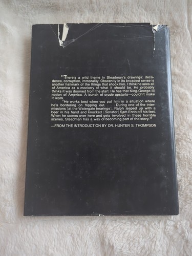 America by Ralph Steadman 1974 1st Edition HC DJ Vtg Satire with Hunter Thompson - Picture 7 of 7