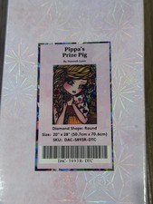 Diamond Art Club DAC Pippa  s Prize Pig Hannah Lynn Diamond Painting NEW RETIRED