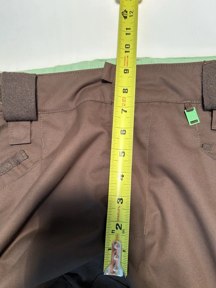 Специальная смесь мужской коричневый сноуборда брюки размер маленький S двойной два слоя лыж - Изображение 4 из 4