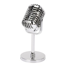 Classic Retro Style Microphone Prop, Fake Vintage Microphone Prop Model