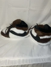 Nike Air Jordan 1 Travis Mocha Style Comfy Unisex Plush Slippers One Size Fits