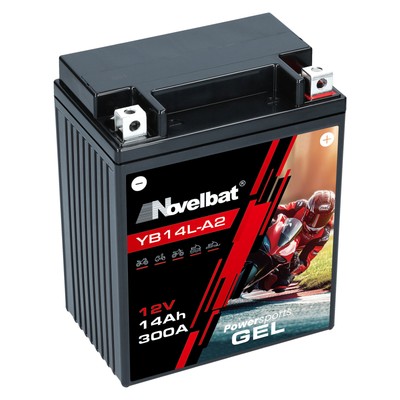 Novelbat GEL YB14L-A2 12V 14Ah Motorradbatterie Rollerbatterie Quad 12N14-3A