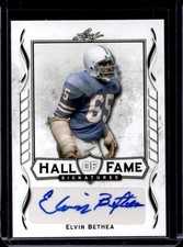 2021 Leaf Signature Hall of Fame Elvin Bethea Auto #HOF-EB1