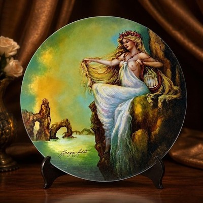 Collector Plate  ''Water'' Edwin M. Knowles Art By Georgia Lambert