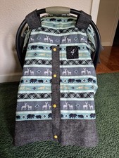 BABY CAR SEAT CANOPY cover in several fabrics