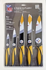NFL Pittsburgh Steelers | 5-Piece Cutlery Tailgate Knife Set