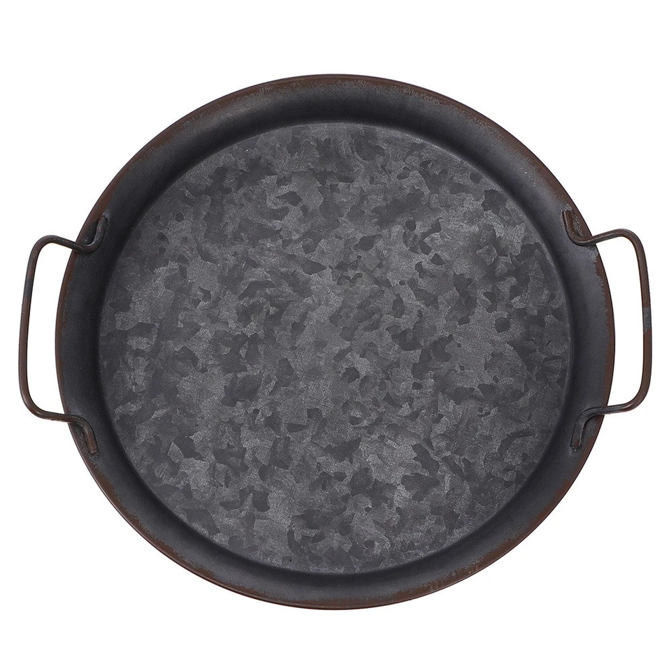  Tablett Vintage Serviertablett Mit Henkel Brotaufbewahrungsschale Bauerntablett - Bild 3 von 4