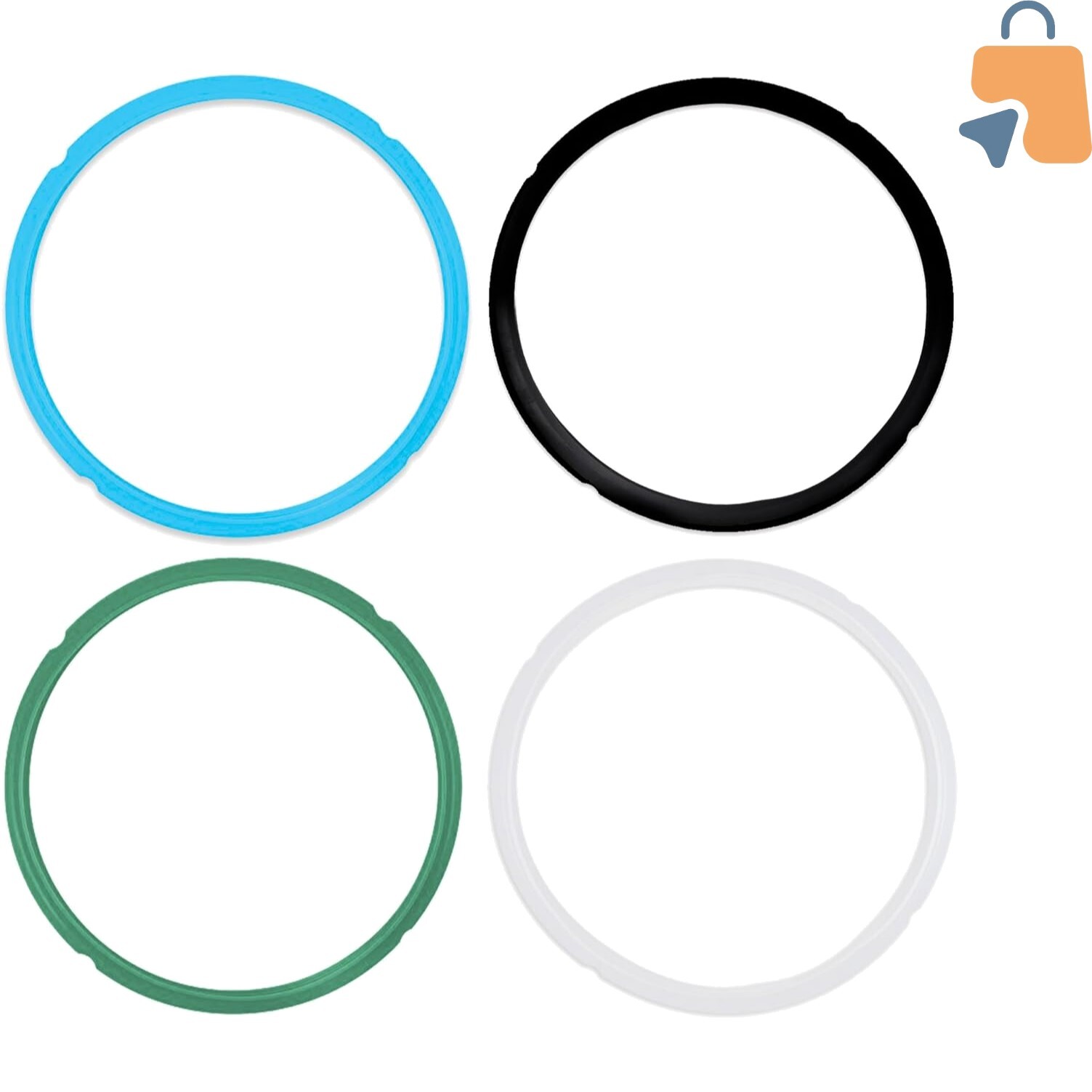 Instant Pot Silicone Sealing Rings - 4 Pack for 5 & 6 Quart Models, Safe & Easy-image