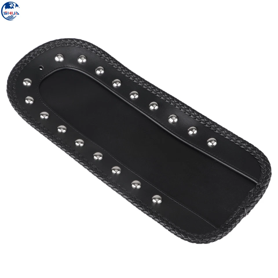 Babero guardabarros trasero solo con tacos negros para Harley Electra Glide Softail Dyna FXR Foto 2 de 4