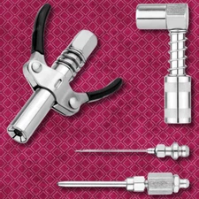 Grease Gun Accessory Kit 90 Degree Coupler Adapter Grease Needle Tips Dispenser