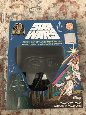 Star Wars DARTH VADER  Mask Ben Cooper Halloween Costume Adult 50th Anniv X:5000