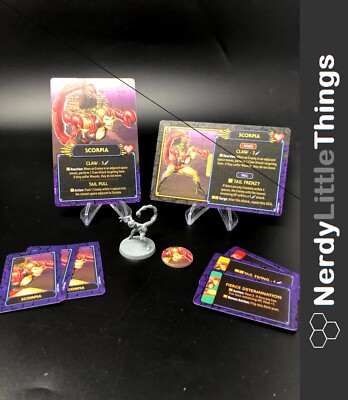 Clash for Eternia Kickstarter - Masters of the Universe - Scorpia Figure & Cards