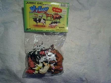 1988 PLASTIC TOY FARM ANIMALS IN BAG,My Farm,ja-ru,horse,pig,goat,cow,sheep,dog