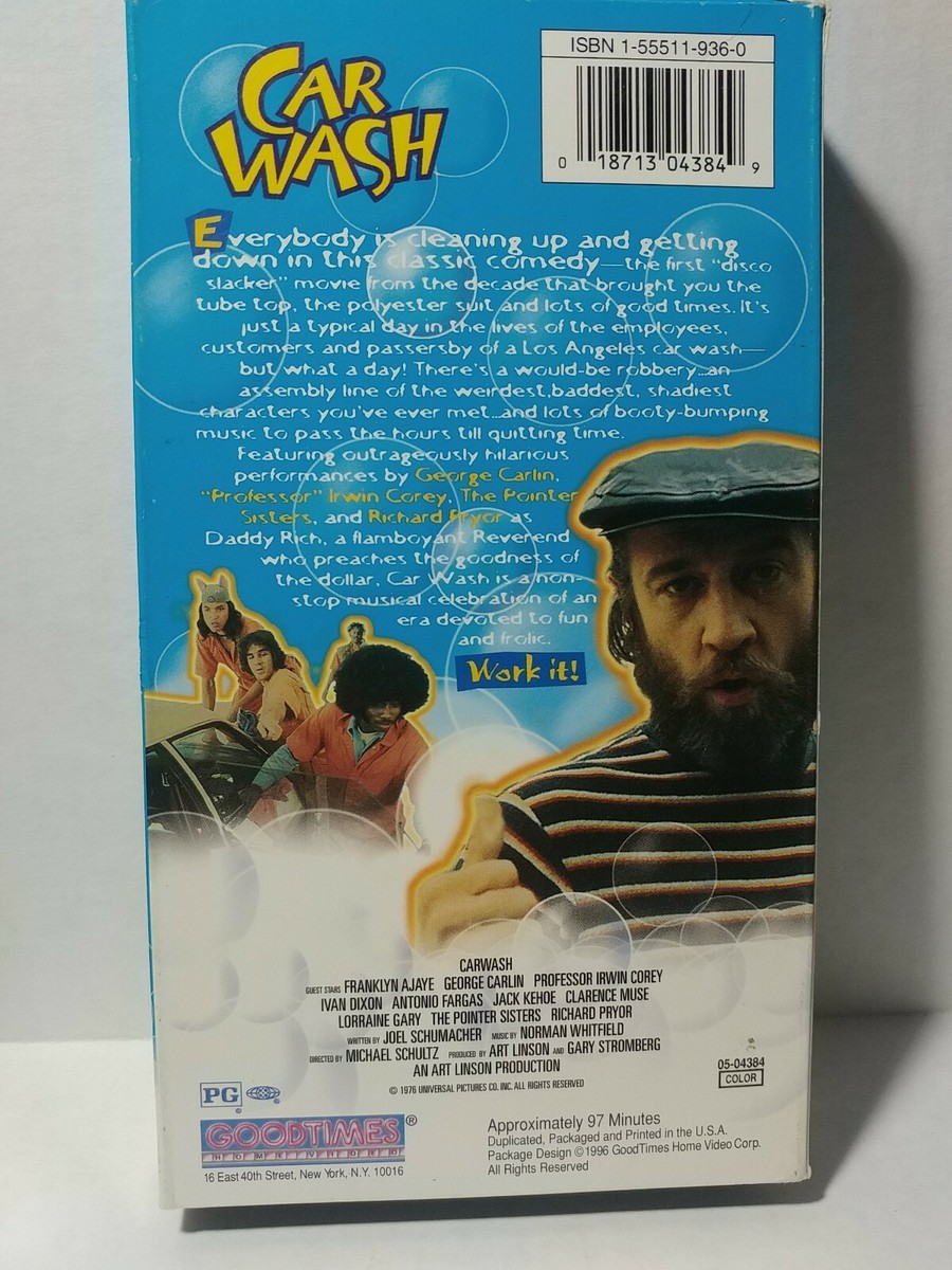 Car Wash-VHS-Richard Pryor/George Carlin-Comedy-Cult Flick-Disco