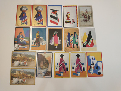 16 Vintage Single Swap Cards:1 Copy of Farny Painting/ & Native American Images
