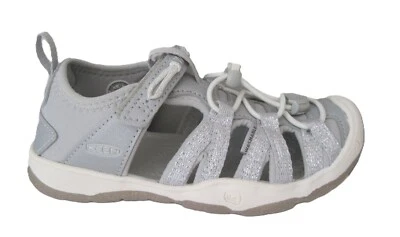 Keen Moxie silver mezzo sandalo glitter ragazza taglia 27/28 *NUOVO*