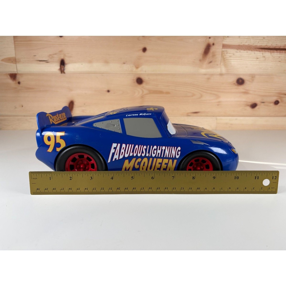 Disney Cars Transforming Fabulous Lightning McQueen Playset Large Plastic  10