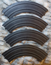 4 x Life-Like Racing Slot Car 9" Curved Track Sections