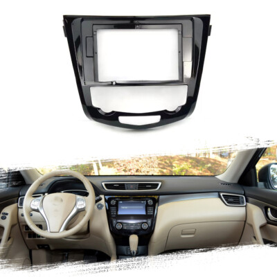 Fascia Stereo Radio Bezel Panel Frame Trim Fit For Nissan X-TRAIL QASHQAI 2014 K