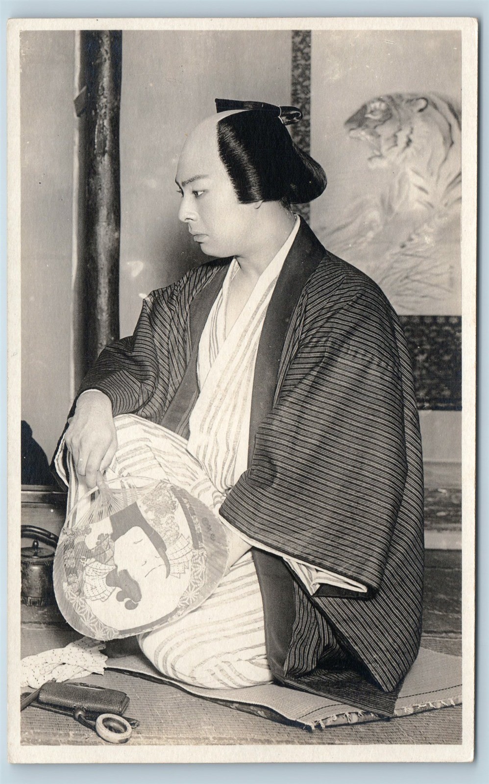 Postcard Japan Actor S.M. Koizumi 1920s RPPC Real Photo M03