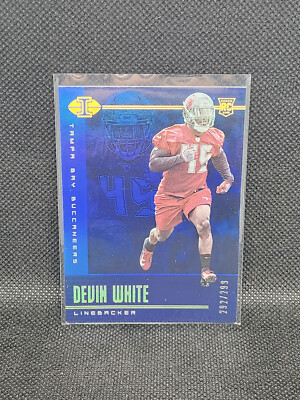 2019 Panini Illusions #97 Devin White RC BLUE 292/299 Buccs (Q6)