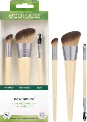 EcoTools - Natural Conceal, Make-up Pinsel Foundation Concealer & Brauen, dicht