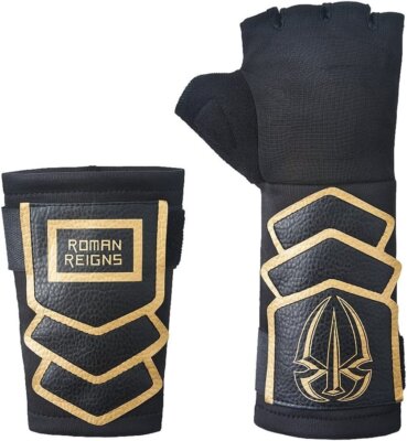Roman Reigns Gold Logo WWE Authentic Superman Punch Glove Set