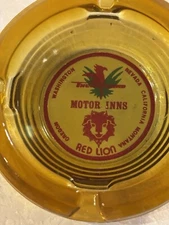 Vintage ashtray. Red Lion Motor Inn