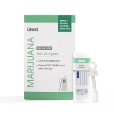 Utest THC Marijuana Saliva Oral Fluid Drug Test 25 ng/mL– Instant Detection 2 Pk