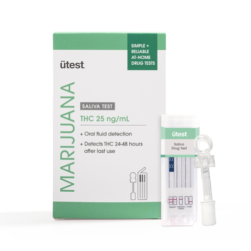 Utest THC Marijuana Saliva Oral Fluid Drug Test 25 ng/mL Instant