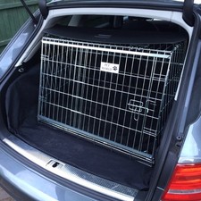 Pet World Audi A4 Avant Sloping Dog Crate - Training and Travel Cage for Pets