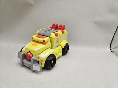 Playskool Heroes Rescue Bots Heatwave Ambulance Bot Tomy Yellow Red Transformers