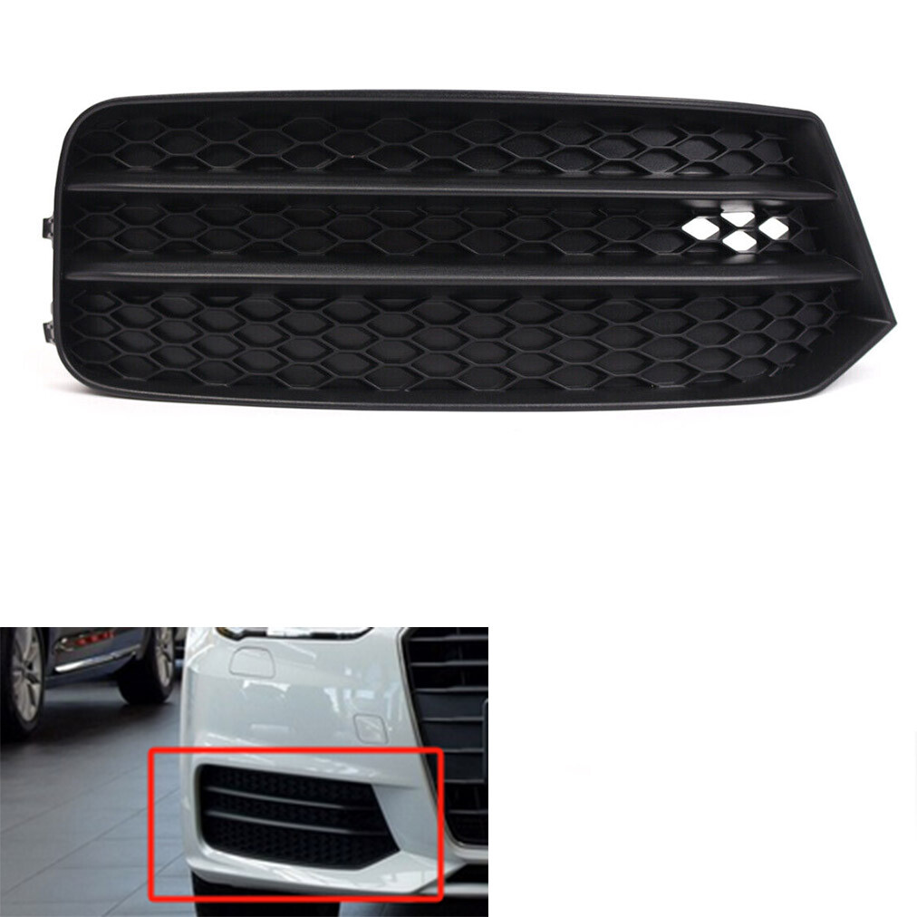 Front Bumper Fog Light Grille Cover For Audi A1 2016-2019 Black Right Side