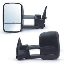 Pair Tow Mirrors Fit 1999-2002 Chevrolet Silverado 1500 2500 3500 Manual Folding