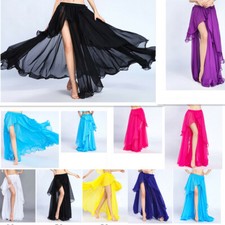 Dress split triple skirt belly dance skirt circle carnival dress sexy dress gift