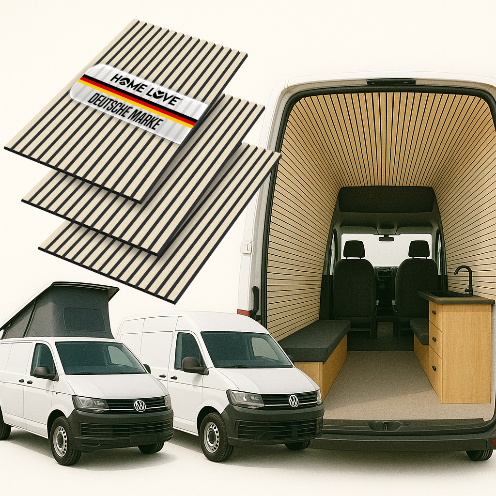 Flexible Akustikpaneele, Wandverkleidung für Wohnmobil, Camper, Van - Ausbau