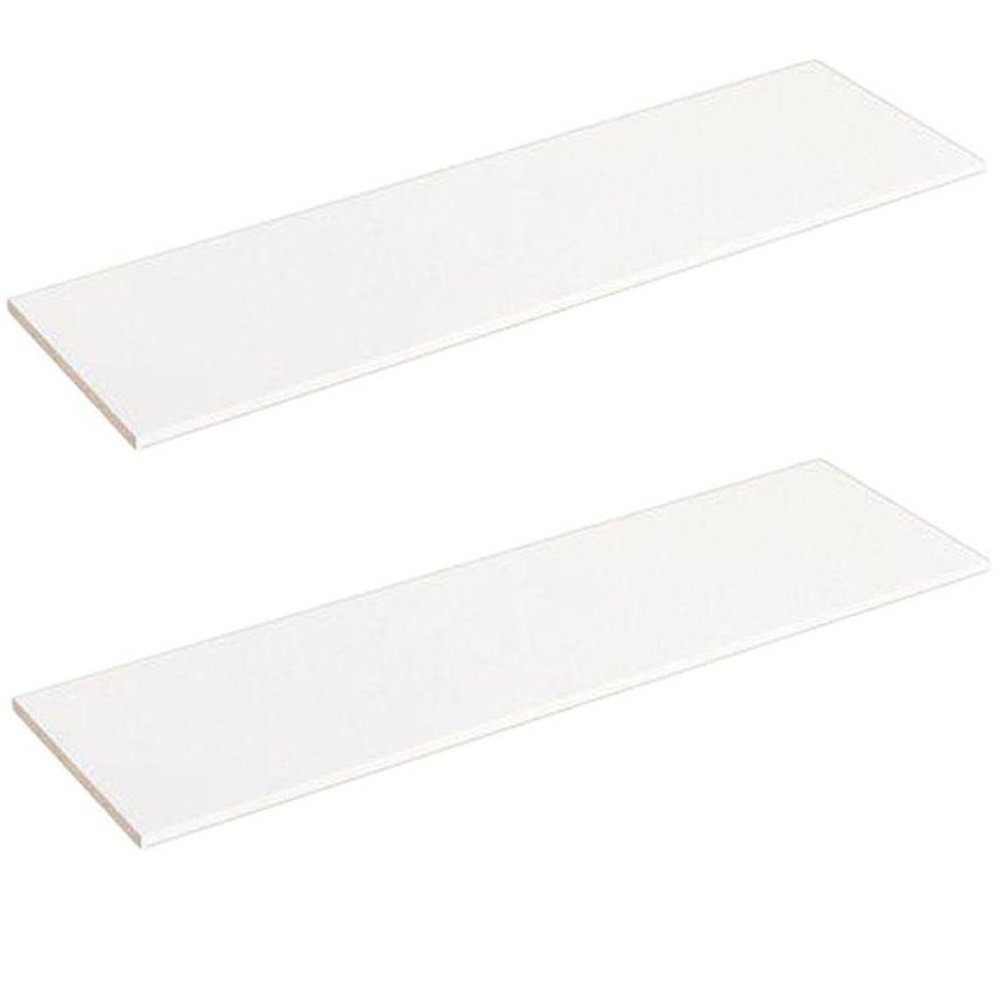 (2) ClosetMaid Selectives 48", 7034, White Laminate Shelf, Set of 2